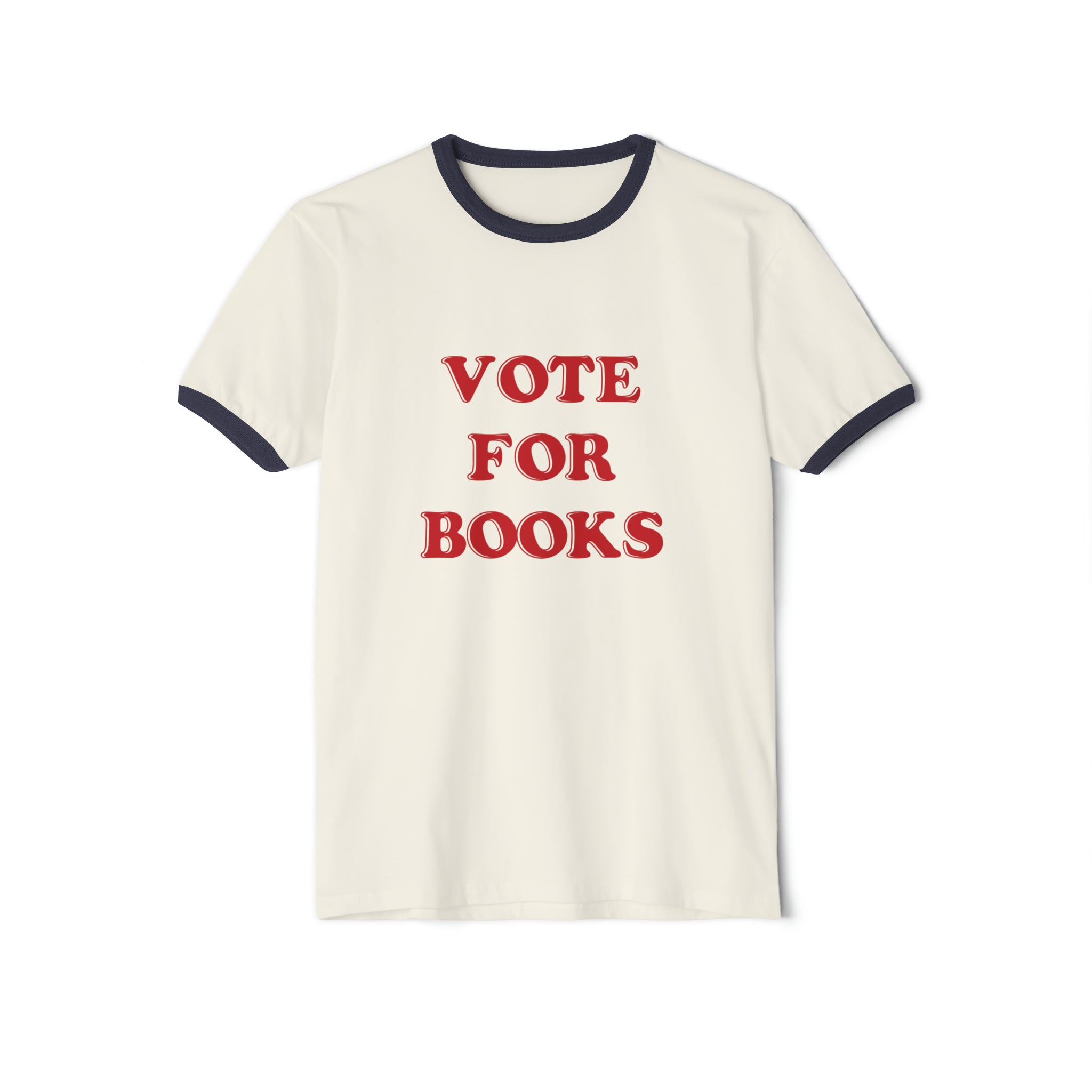 Vote for Books Ringer Tee