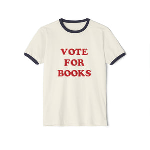 Vote for Books Ringer Tee