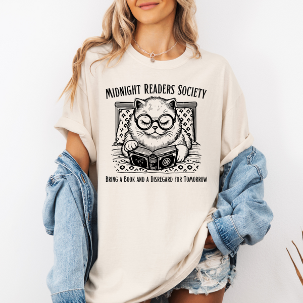 Midnight Readers Society tee (multiple colors)