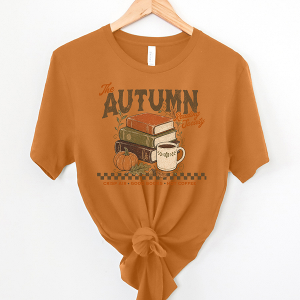 Autumn Reading Society tee (multiple colors)