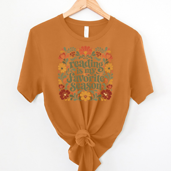 Reading is my Favorite Season tee (multiple colors)