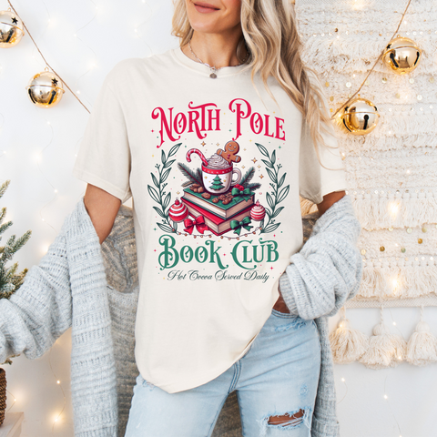 North Pole Book Club Tee