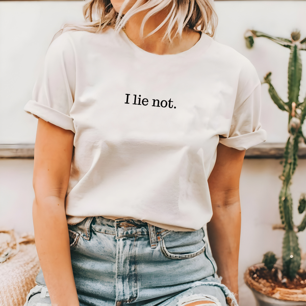 I lie not. tee (multiple colors)