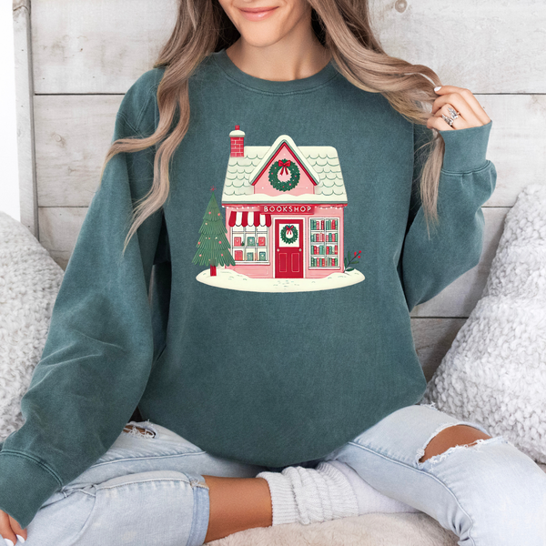 Christmas Bookstore Sweatshirt (multiple colors)