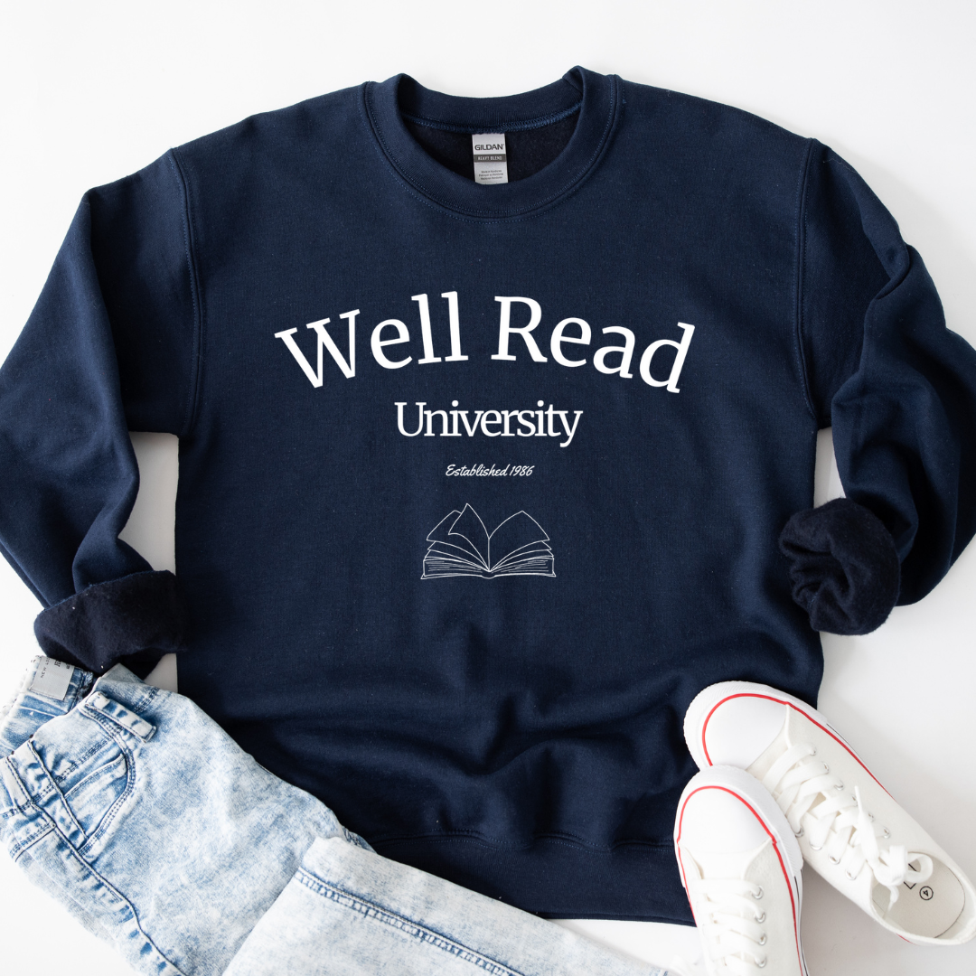 Well Read University sweatshirt (multiple colors)