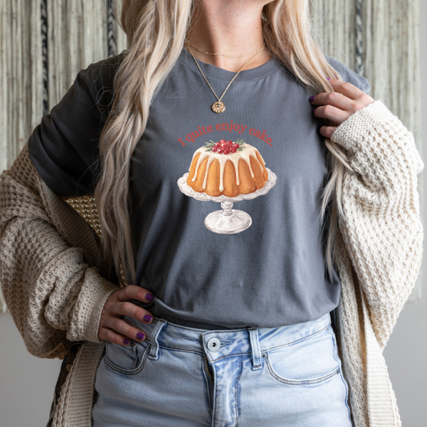 I quite enjoy cake tee (multiple colors)