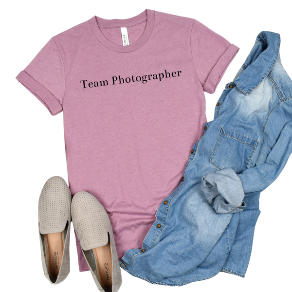 Team Photographer tee (multiple colors)