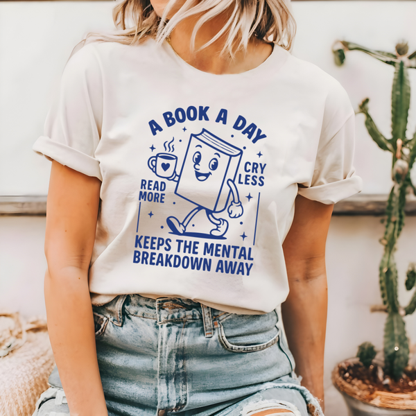 A Book a Day tee (multiple colors)