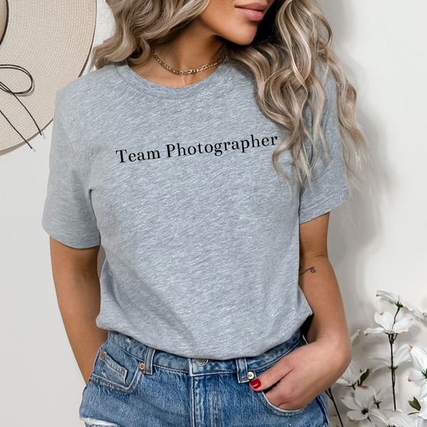 Team Photographer tee (multiple colors)