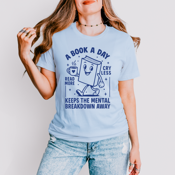 A Book a Day tee (multiple colors)