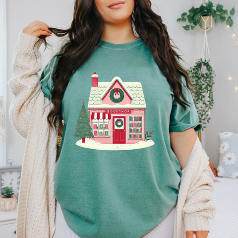 Christmas Bookstore tee (multiple colors)