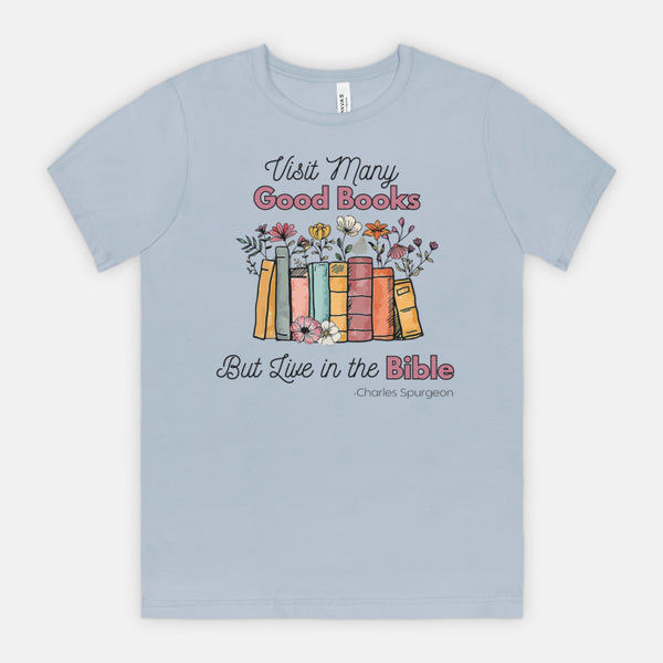 Live in the Bible tee (multiple colors)