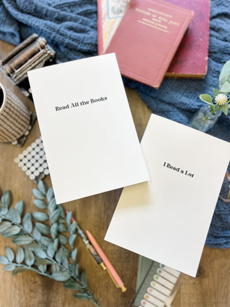 “I Read A Lot” Reading Journal - Ivory