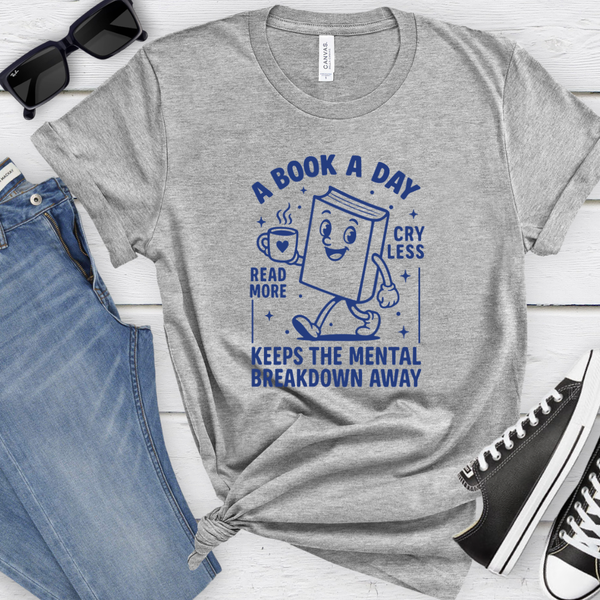 A Book a Day tee (multiple colors)