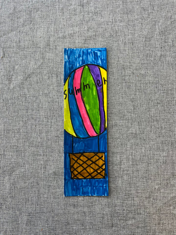 Summer Hot Air Balloon Bookmark