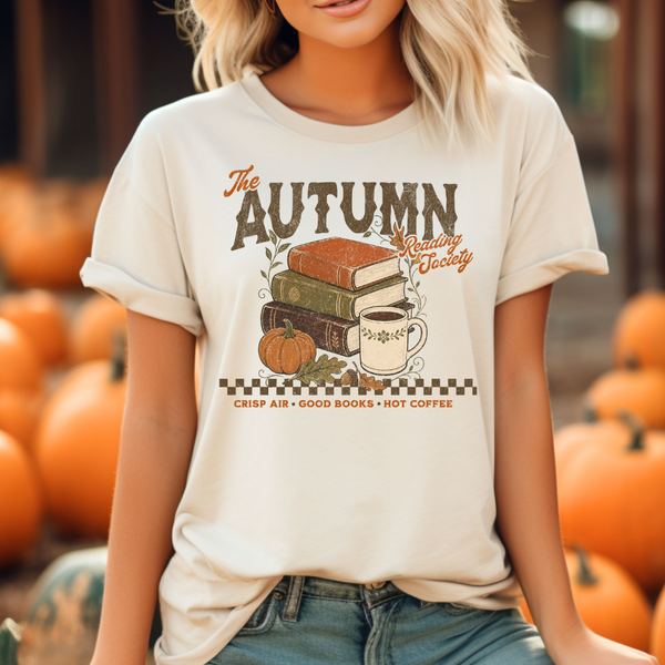 Autumn Reading Society tee (multiple colors)