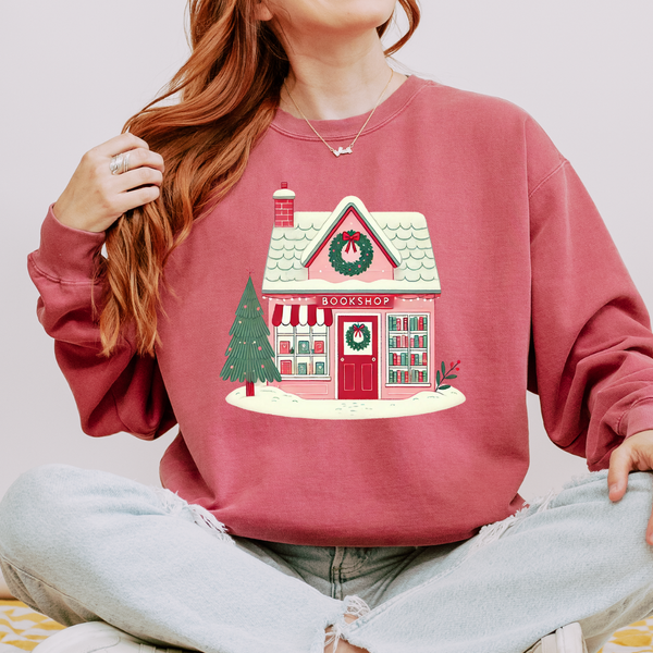 Christmas Bookstore Sweatshirt (multiple colors)