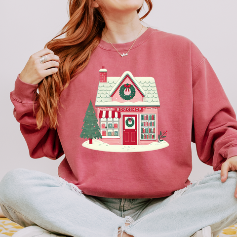 Christmas Bookstore Sweatshirt (multiple colors)