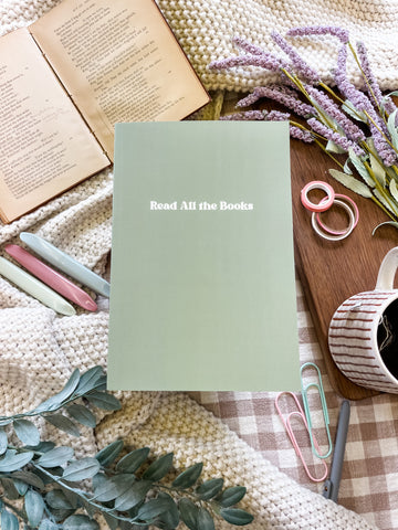 “Read All the Books” Reading Journal - Well Read Green