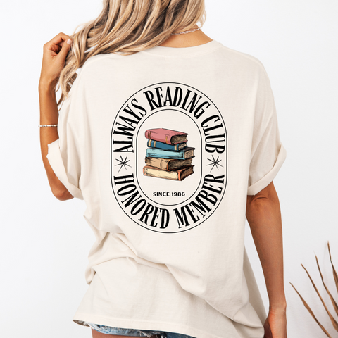 Always Reading Club tee