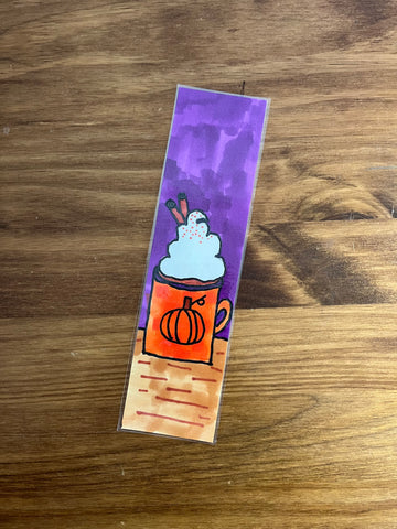 Pumpkin Spice Latte Bookmark