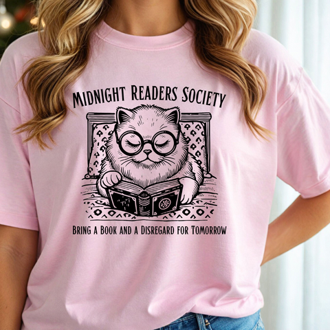 Midnight Readers Society tee (multiple colors)
