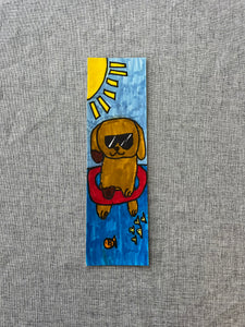 Puppy in a Floatie Bookmark