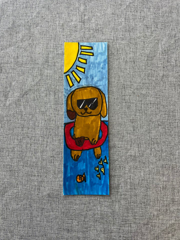Puppy in a Floatie Bookmark