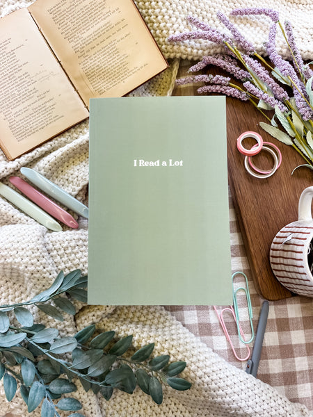 “I Read a Lot” Reading Journal - Well Read Green