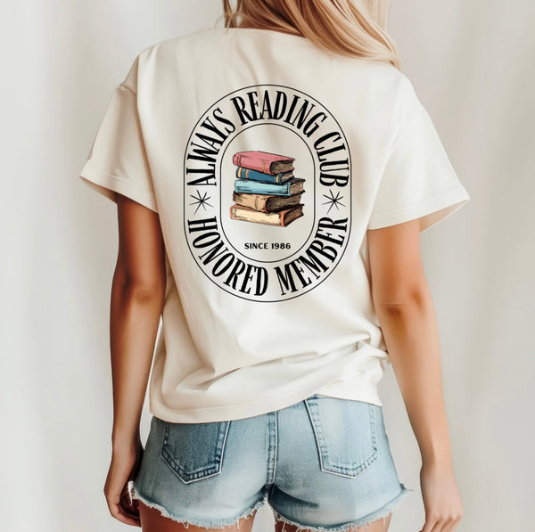 CUSTOM "Your Business Name Here" Always Reading tee