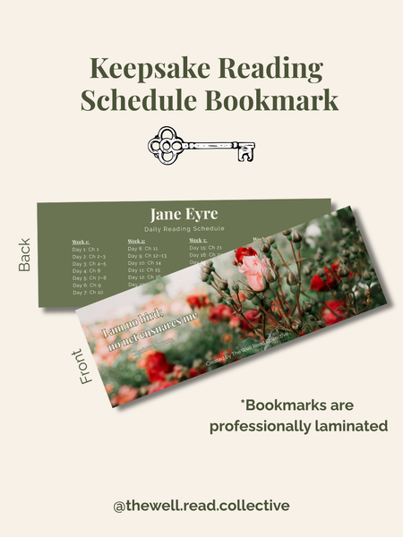 Jane Eyre Reading Schedule Bookmark