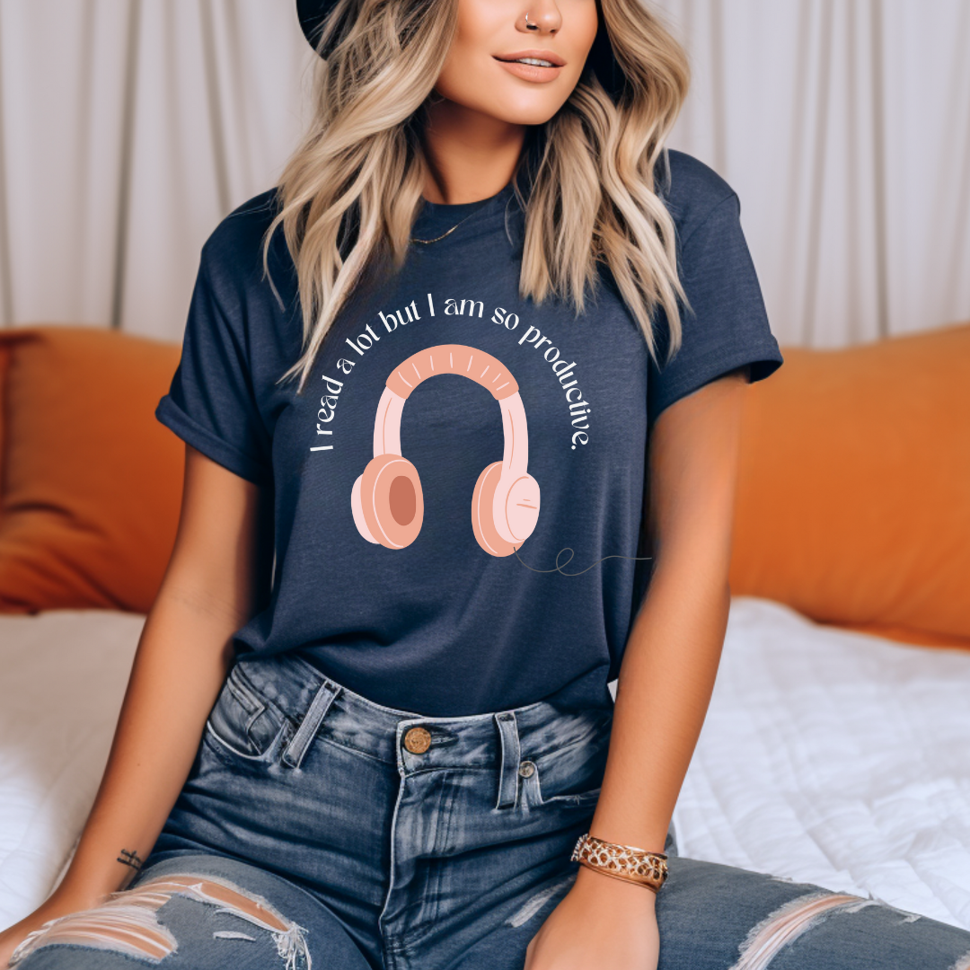 I Read a lot but I am so Productive tee (multiple colors)