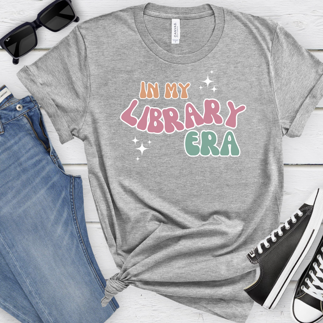 In my Library Era tee (multiple colors)