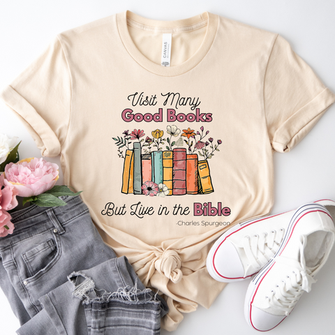 Live in the Bible tee (multiple colors)